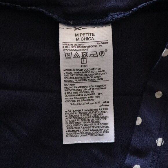 Old Navy Women's MP Blue Polka Dot Sleeveless Midi Length Casual Stretch Dress - Picture 9 of 9